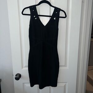 Black shimmery cocktail dress